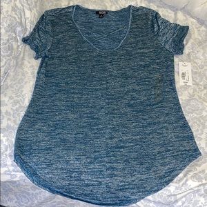 Teal and silver a.n.a top